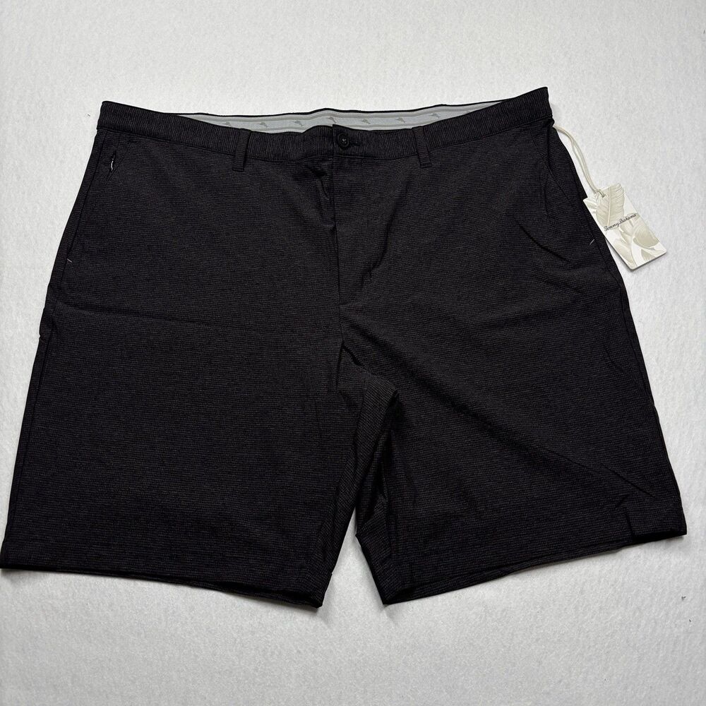 NWT Tommy Bahama Chip Shot Black Golf Shorts Size 44 MSRP $118